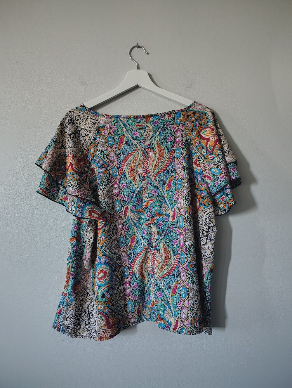 NWOT Multicolour and Paisley Print Blouse - Picture 4 of 4